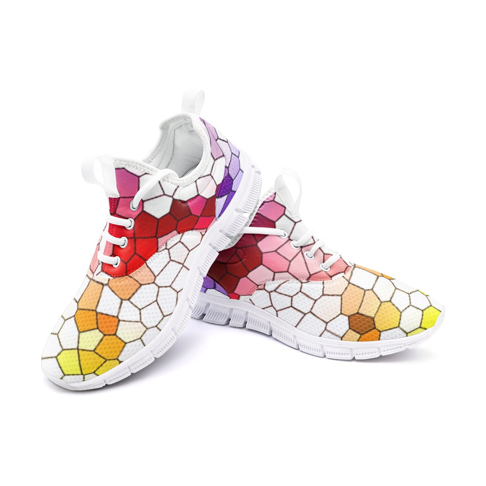 VIPER SHOES STYLE 54TF Multi Mosaic Abstract 01 Unisex Lightweight Sneaker City Running Shoes