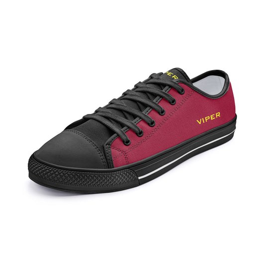 VIPER SHOES STYLE 54TT Low Top Burgundy Canvas Shoes