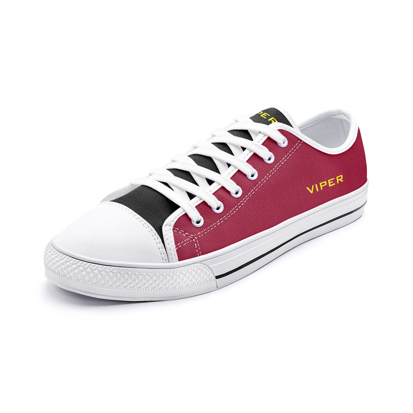 VIPER SHOES STYLE 54TT Low Top Burgundy Canvas Shoes