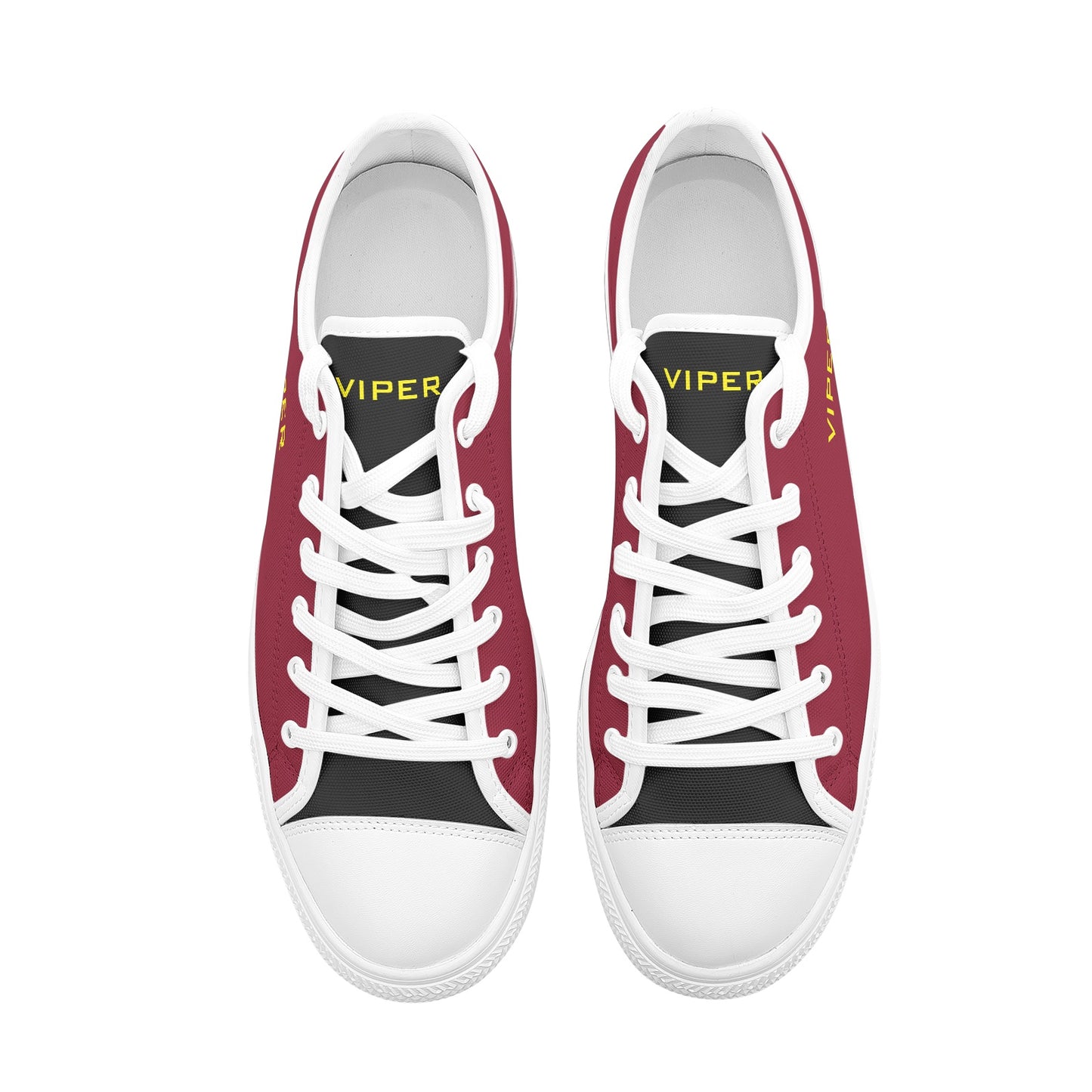 VIPER SHOES STYLE 54TT Low Top Burgundy Canvas Shoes