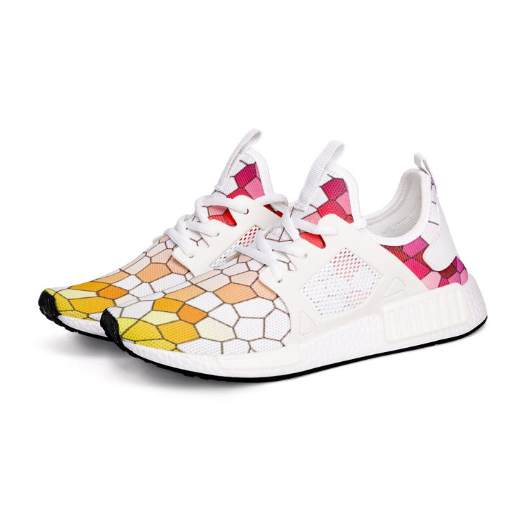 VIPER SHOES STYLE 54TR Multi Mosaic Abstract 1 Canvas Unisex Lightweight Sneaker