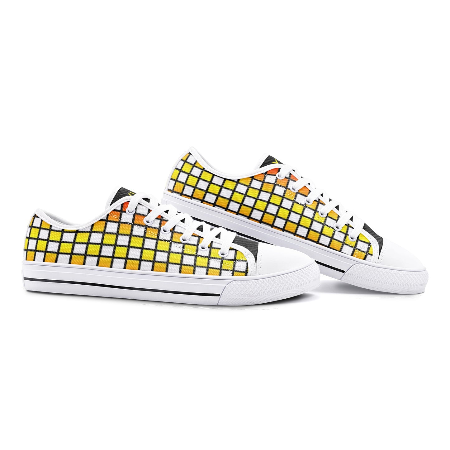 VIPER SHOES STYLE 54TT Low Top Yellow Cube Canvas Shoes