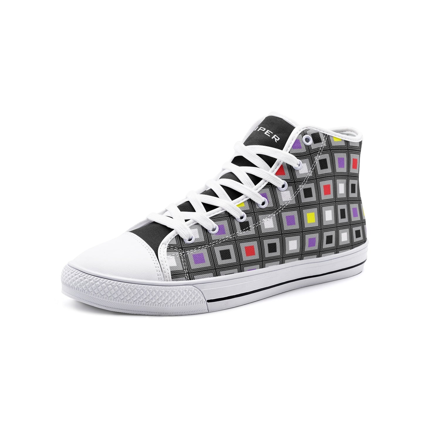 VIPER HIP HOP SHOES High Top Multi Cube II Canvas Style 54TO