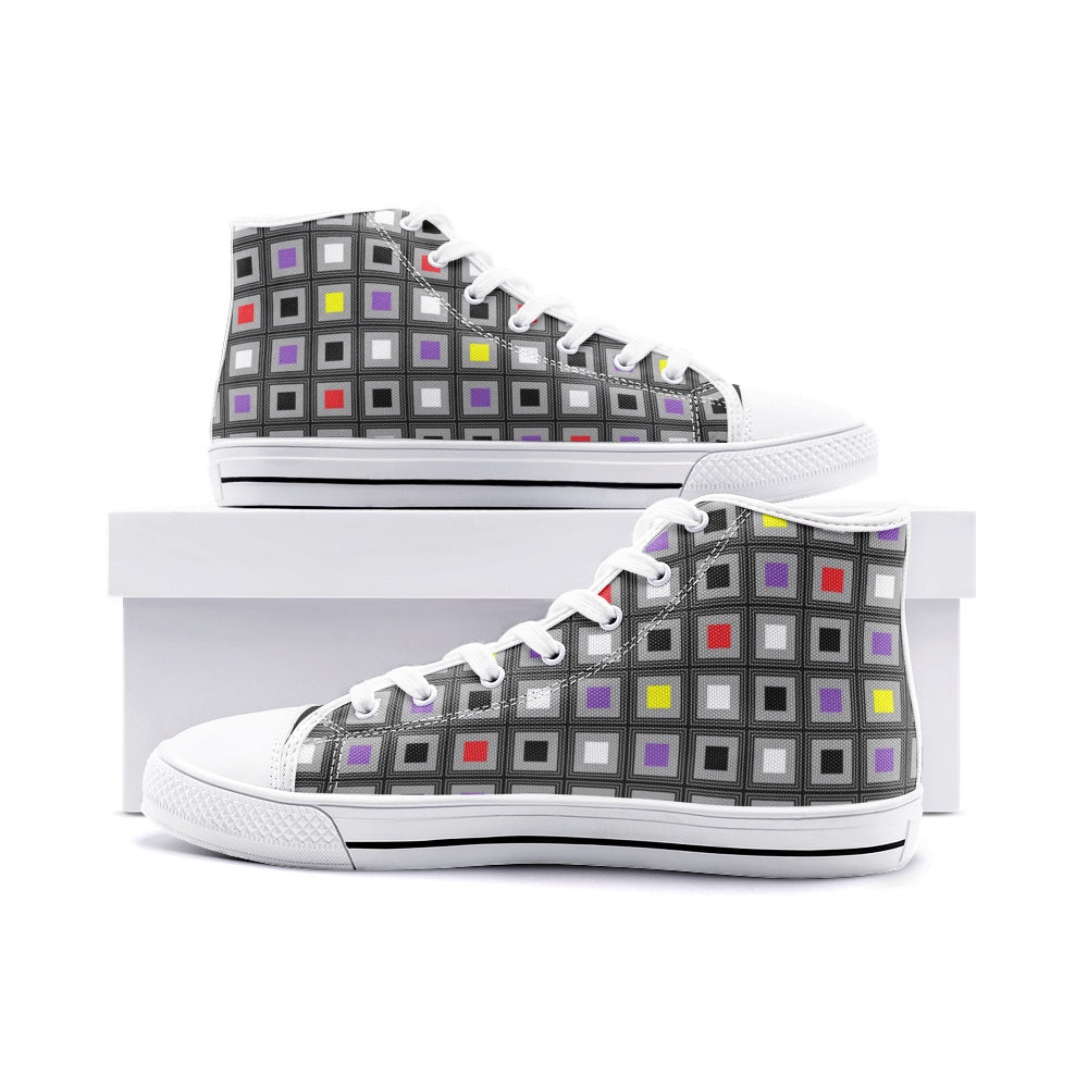 VIPER HIP HOP SHOES High Top Multi Cube II Canvas Style 54TO