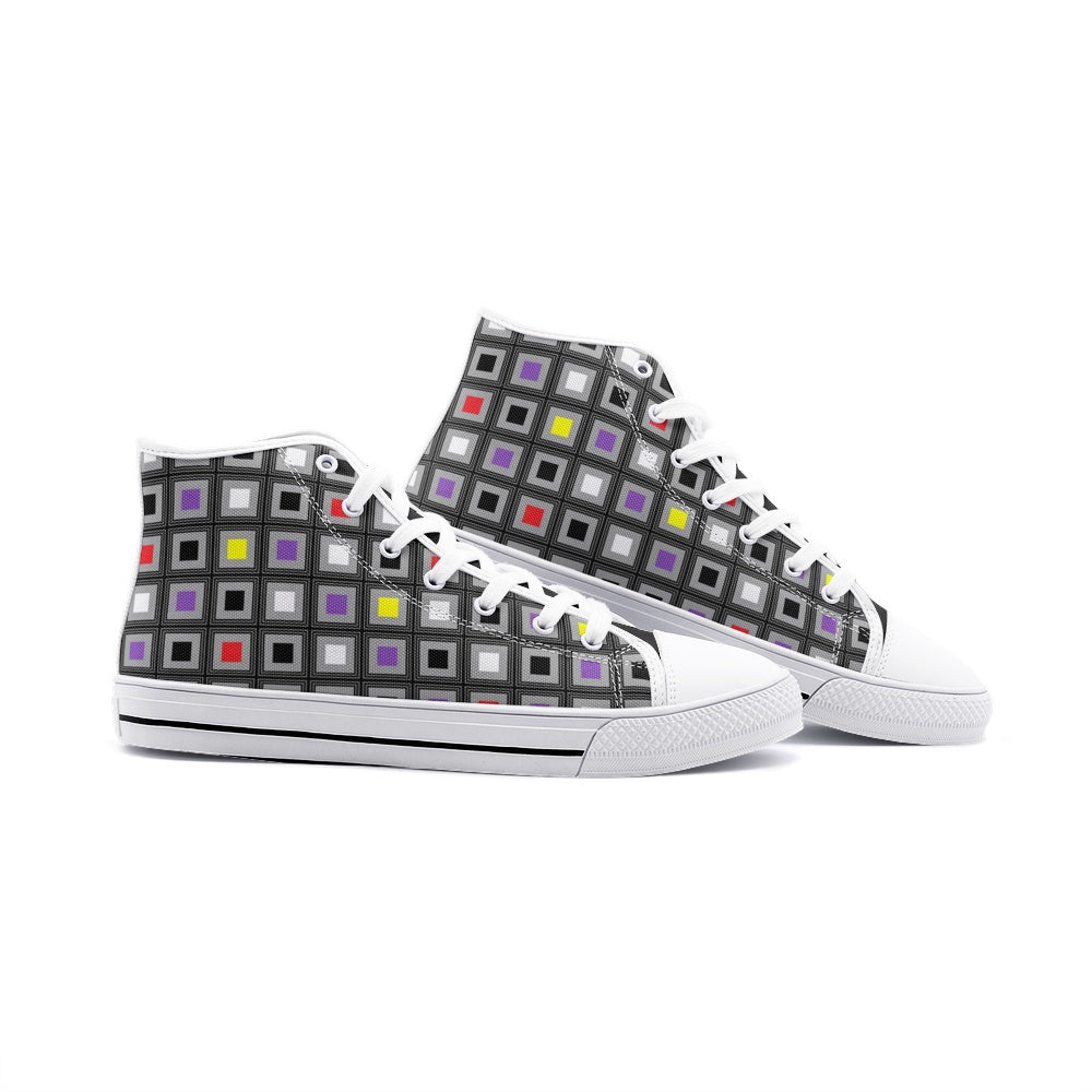 VIPER HIP HOP SHOES High Top Multi Cube II Canvas Style 54TO