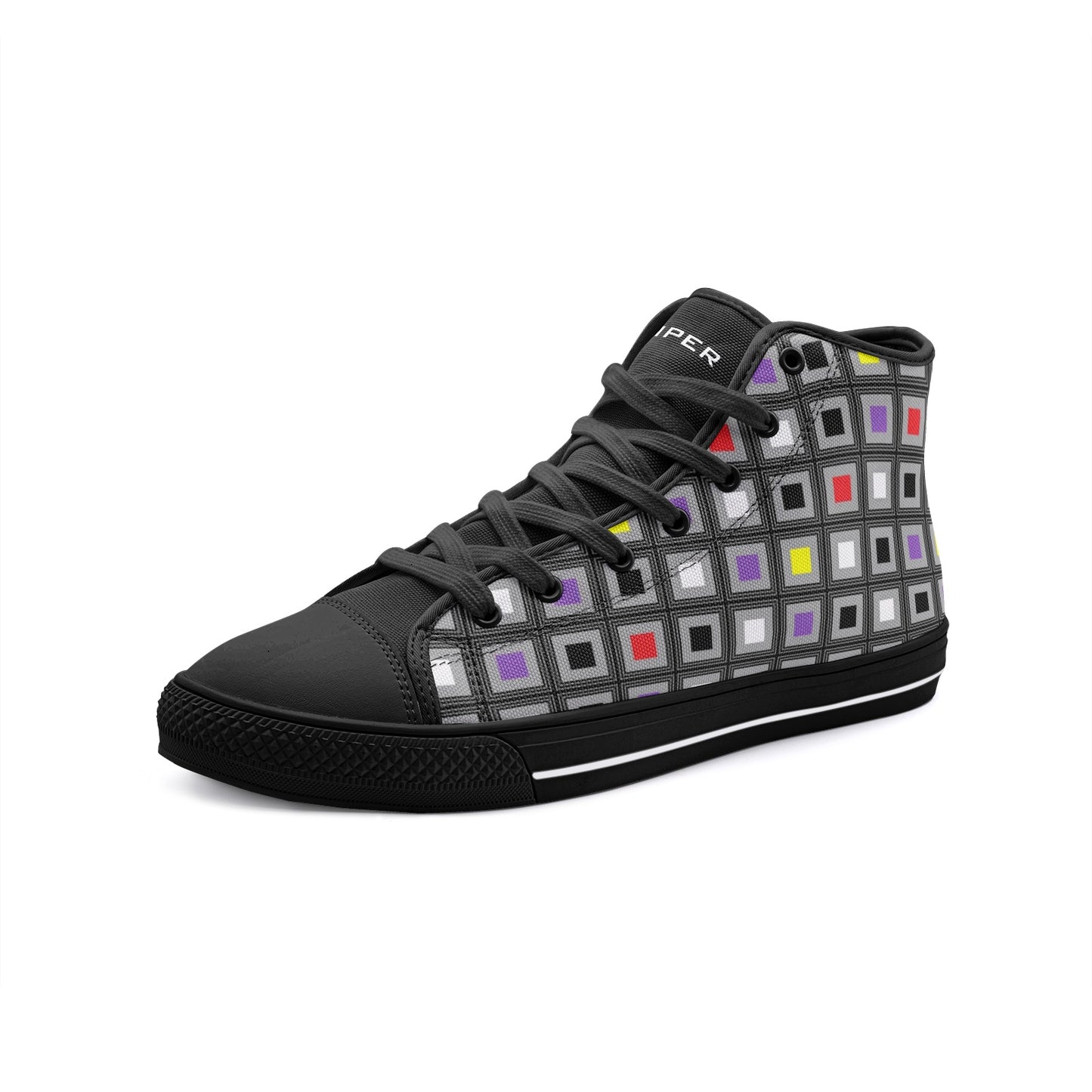 VIPER HIP HOP SHOES High Top Multi Cube II Canvas Style 54TO