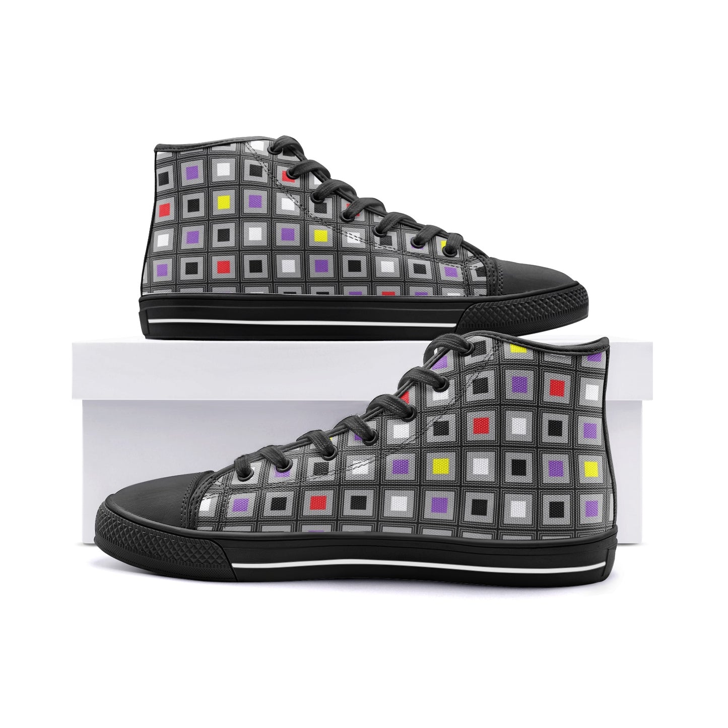 VIPER HIP HOP SHOES High Top Multi Cube II Canvas Style 54TO