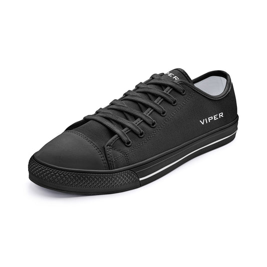 VIPER SHOES STYLE 54TT Low Top Black Canvas Shoes