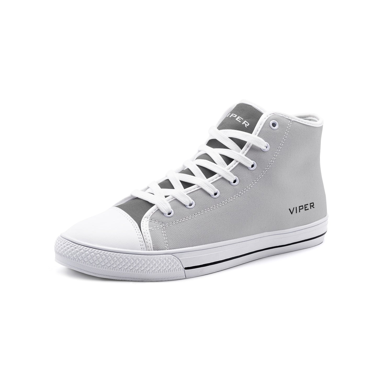 VIPER HIP HOP SHOES High Top Light Gray Canvas Style 54TO