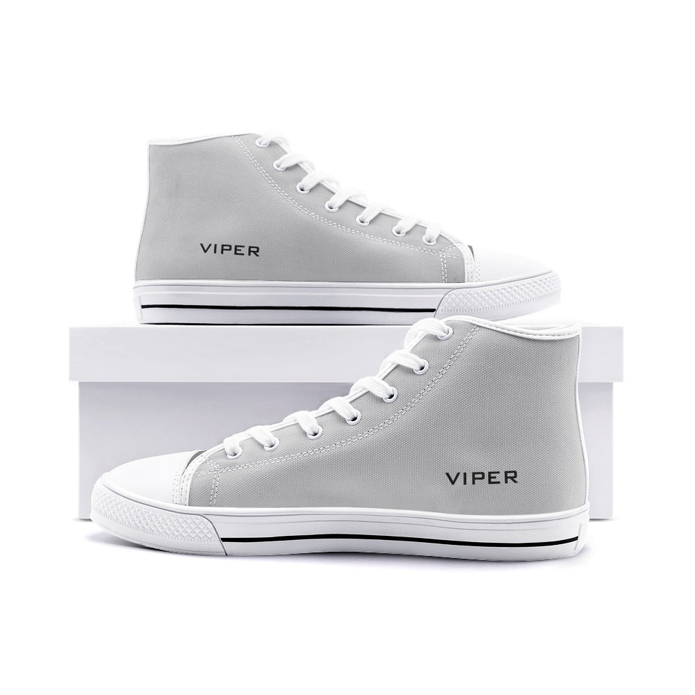 VIPER HIP HOP SHOES High Top Light Gray Canvas Style 54TO