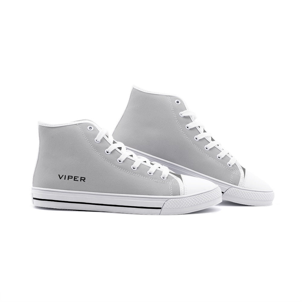 VIPER HIP HOP SHOES High Top Light Gray Canvas Style 54TO