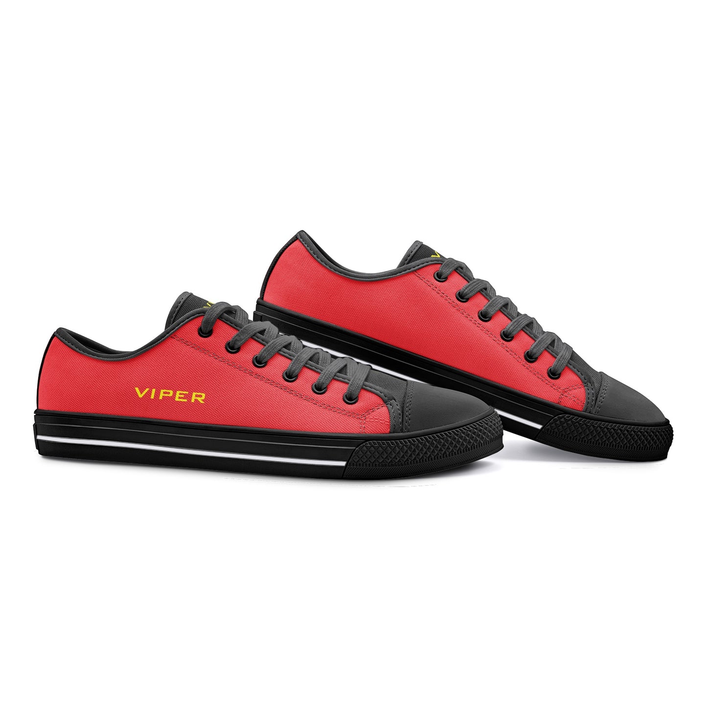 VIPER SHOES STYLE 54TT Low Top Red Canvas Shoes