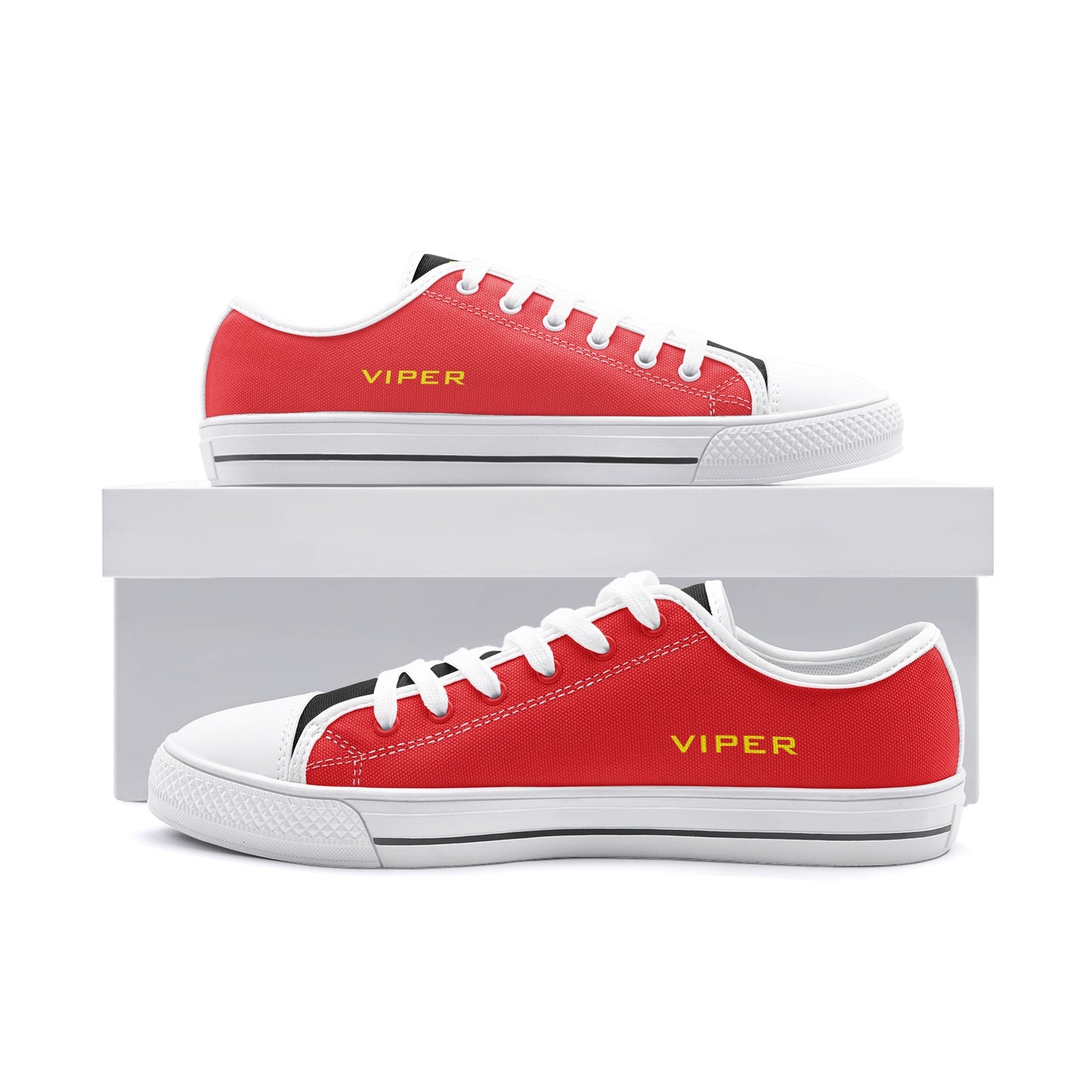 VIPER SHOES STYLE 54TT Low Top Red Canvas Shoes