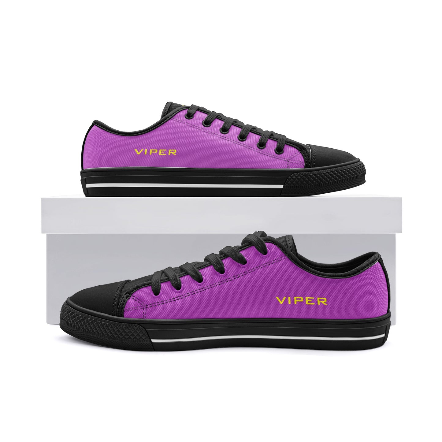 VIPER SHOES STYLE 54TT Low Top Purple Canvas Shoes