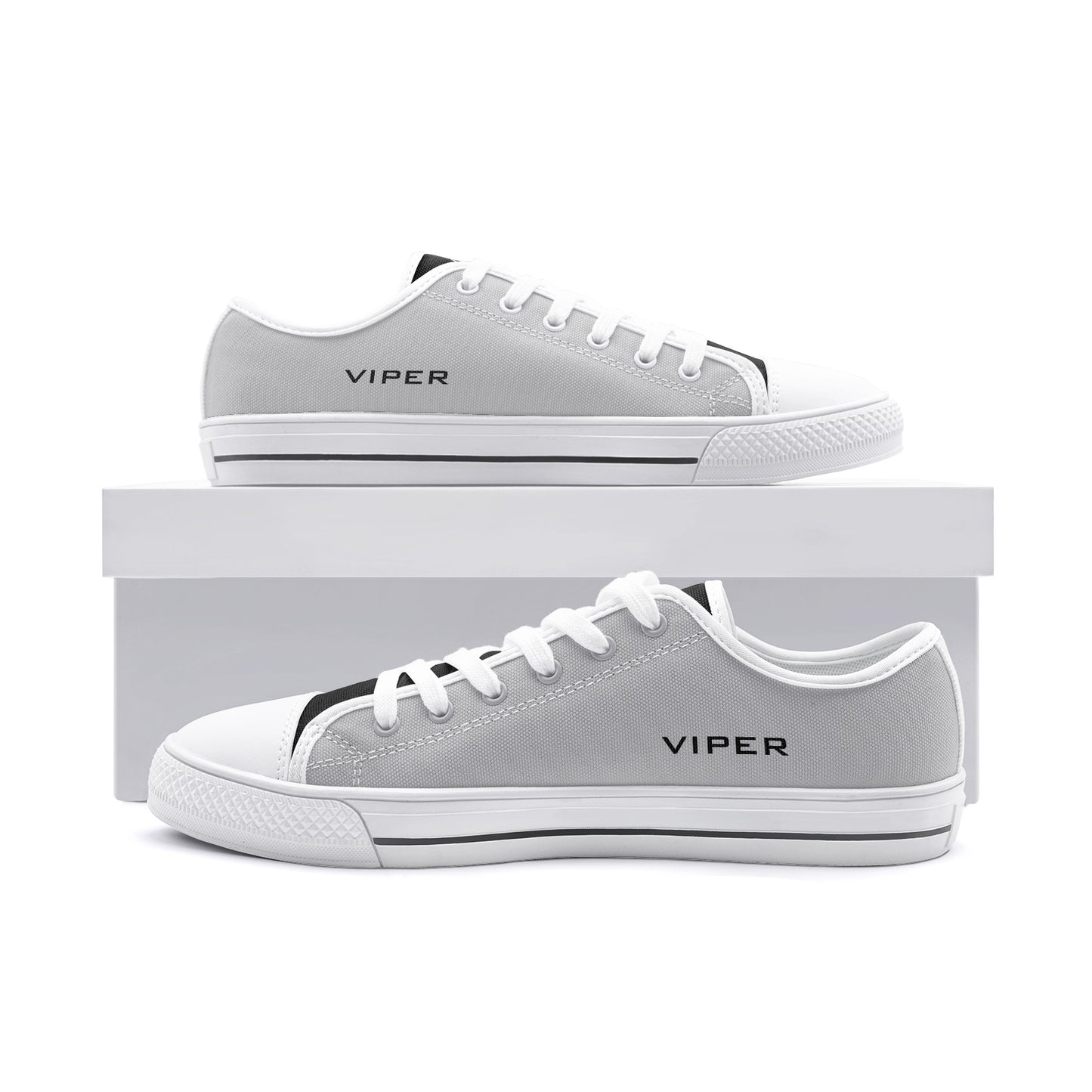 VIPER SHOES STYLE 54TT Low Top Light Gray Canvas Shoes