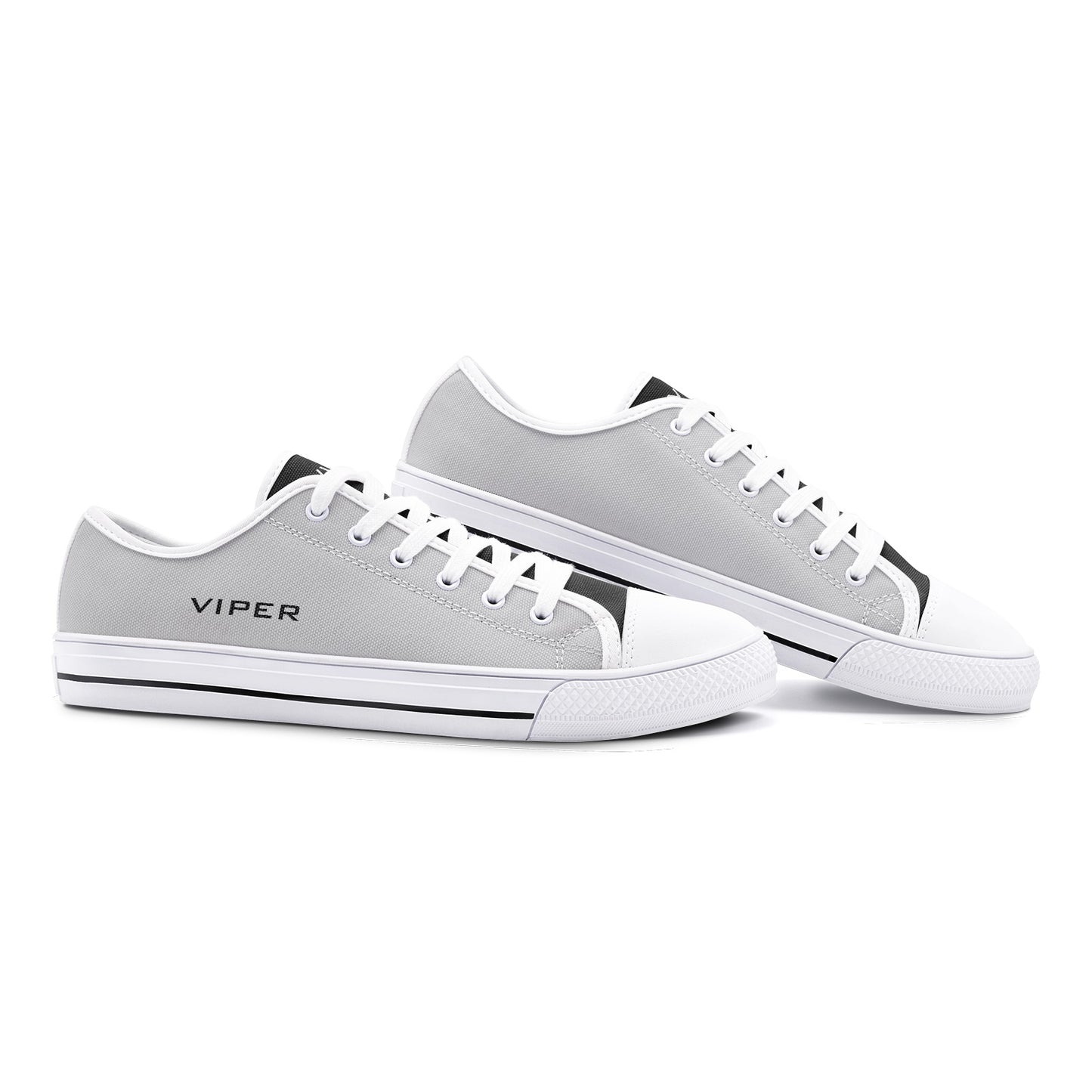 VIPER SHOES STYLE 54TT Low Top Light Gray Canvas Shoes