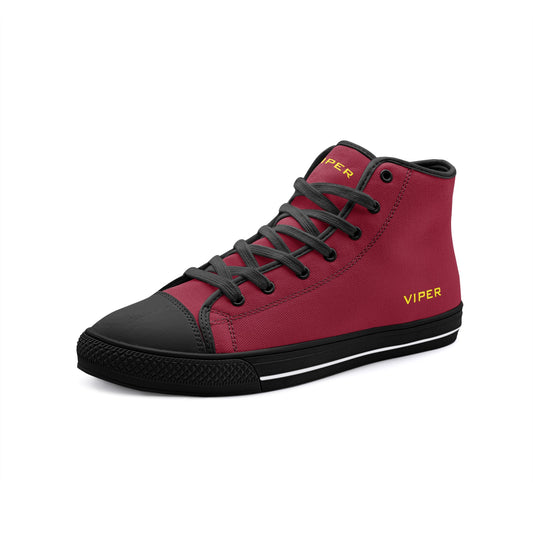 VIPER HIP HOP SHOES High Top Burgundy Canvas Style 54TO