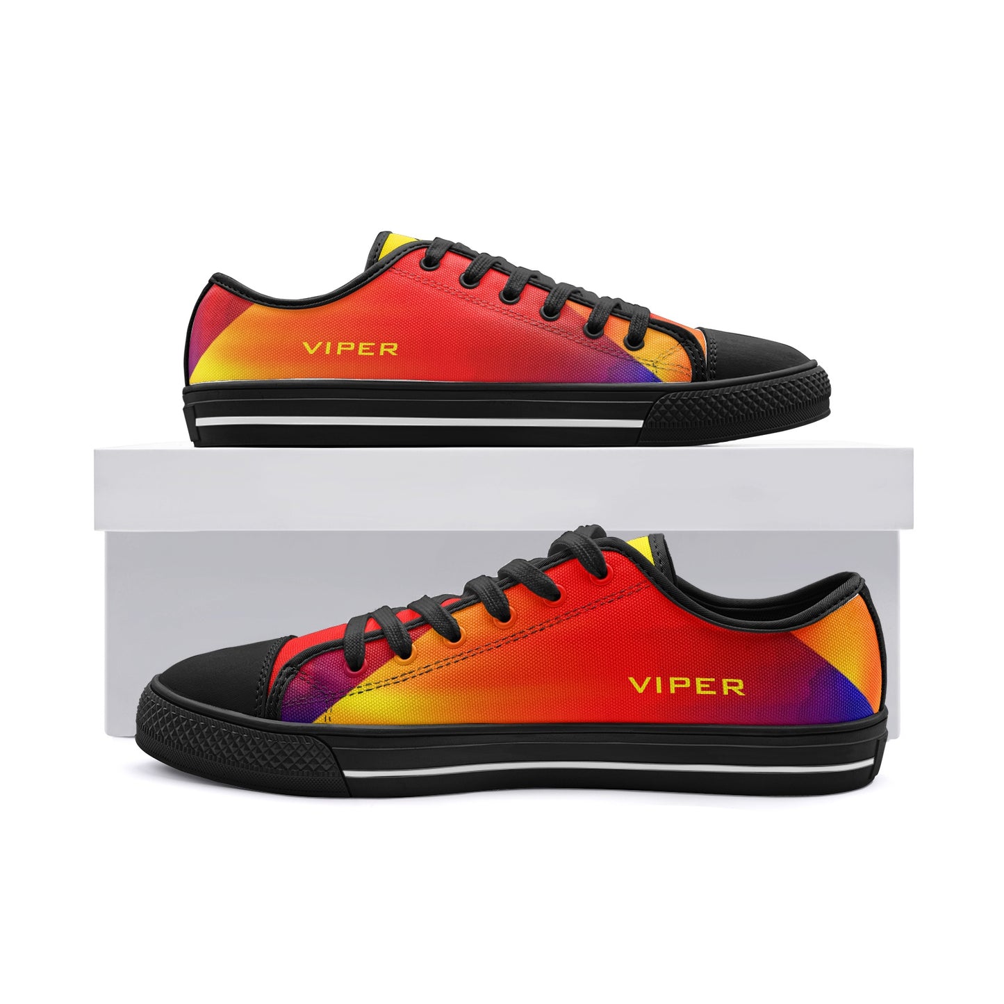 VIPER SHOES STYLE 54TT Low Top Abstract Canvas Shoes