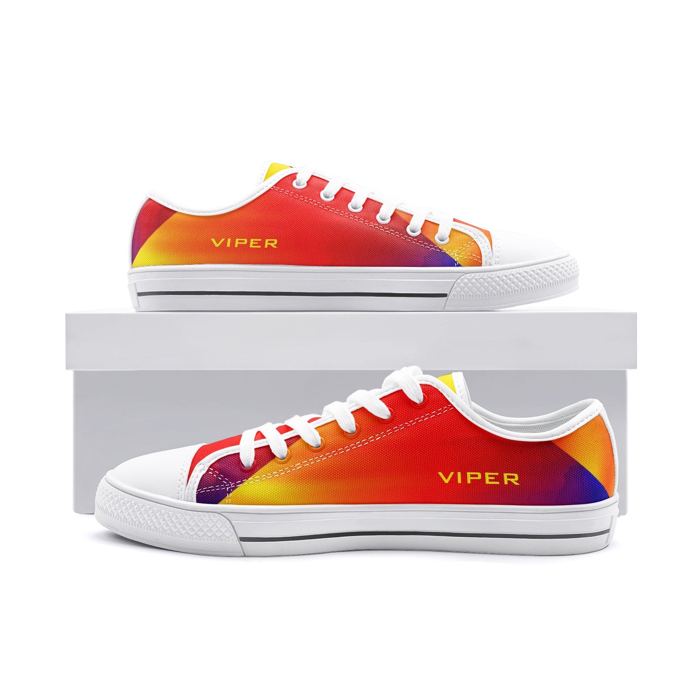 VIPER SHOES STYLE 54TT Low Top Abstract Canvas Shoes