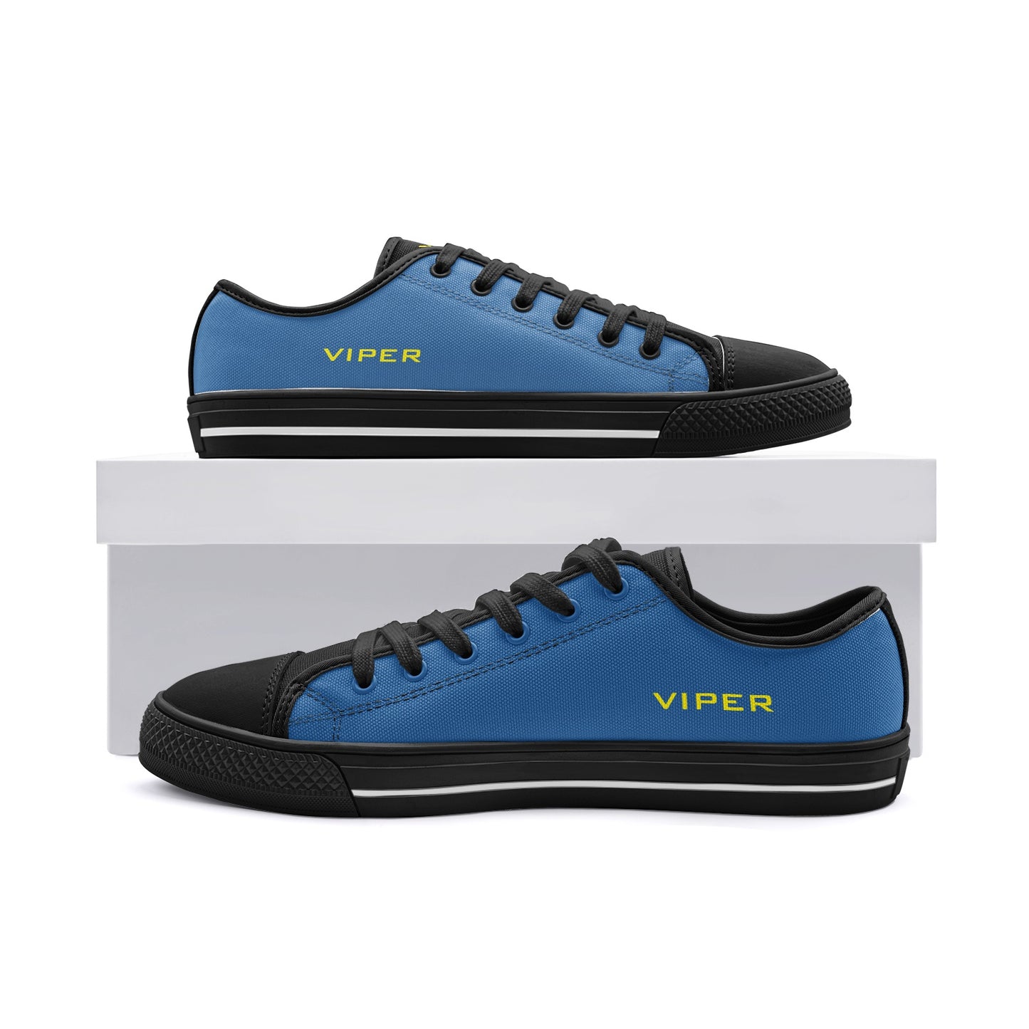 VIPER SHOES STYLE 54TT Low Top Navy Blue Canvas Shoes