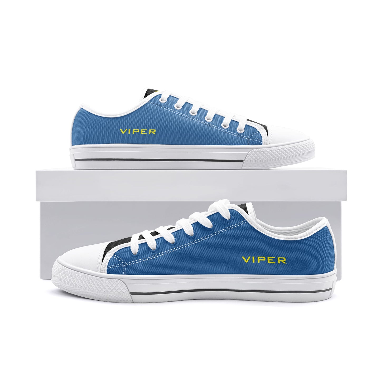 VIPER SHOES STYLE 54TT Low Top Navy Blue Canvas Shoes