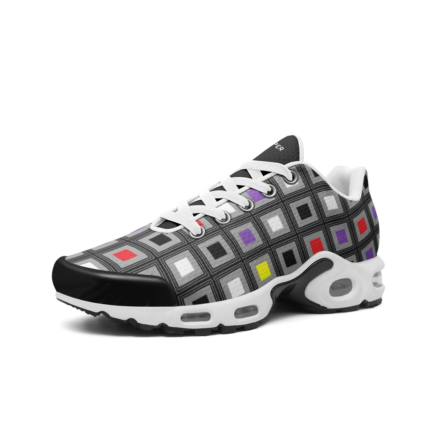 VIPER SHOES STYLE 55TT Multi Cube Abstract 01 Unisex Mesh Tech Eco-Flex Sneakers