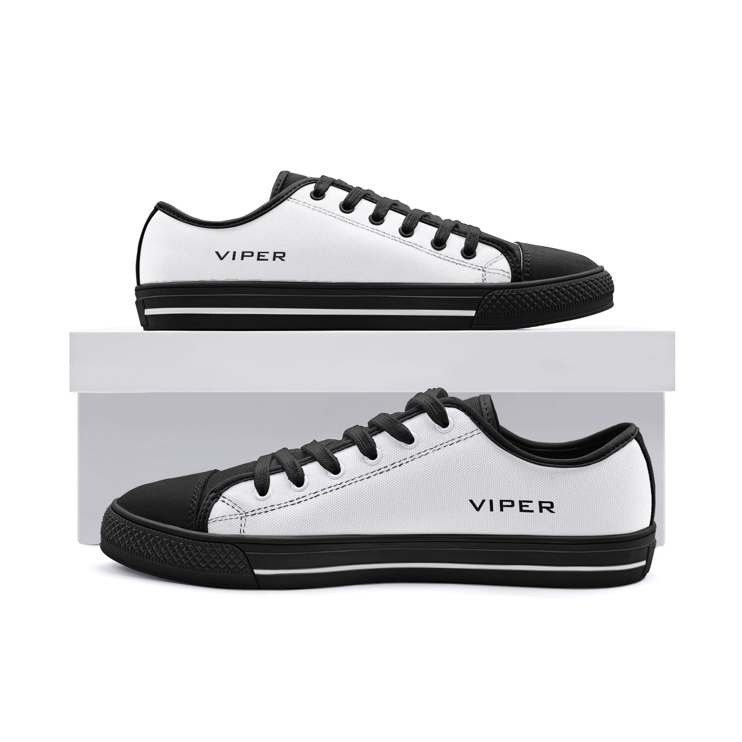 VIPER SHOES STYLE 54TT Low Top White Canvas Shoes