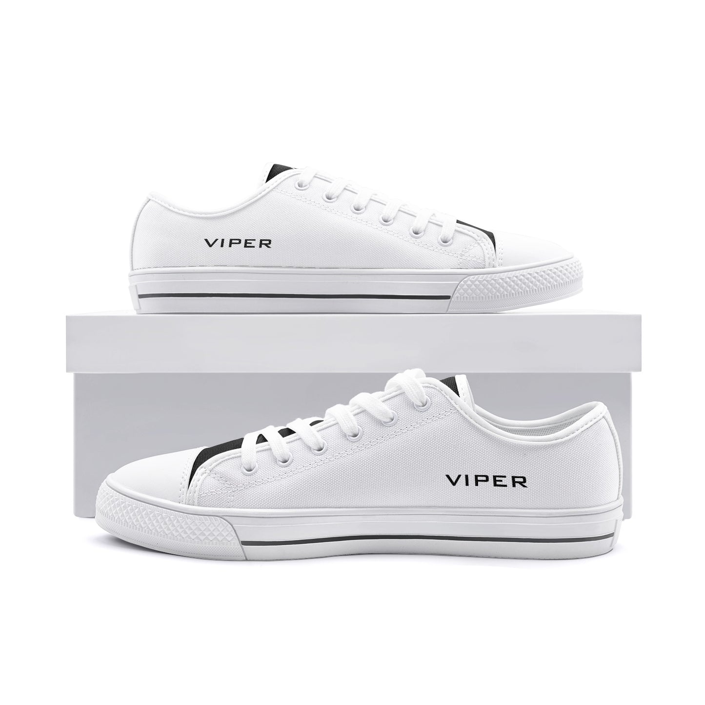 VIPER SHOES STYLE 54TT Low Top White Canvas Shoes