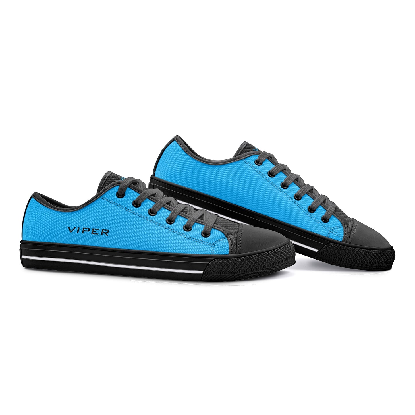 VIPER SHOES STYLE 54TT Low Top Electric Blue Canvas Shoes