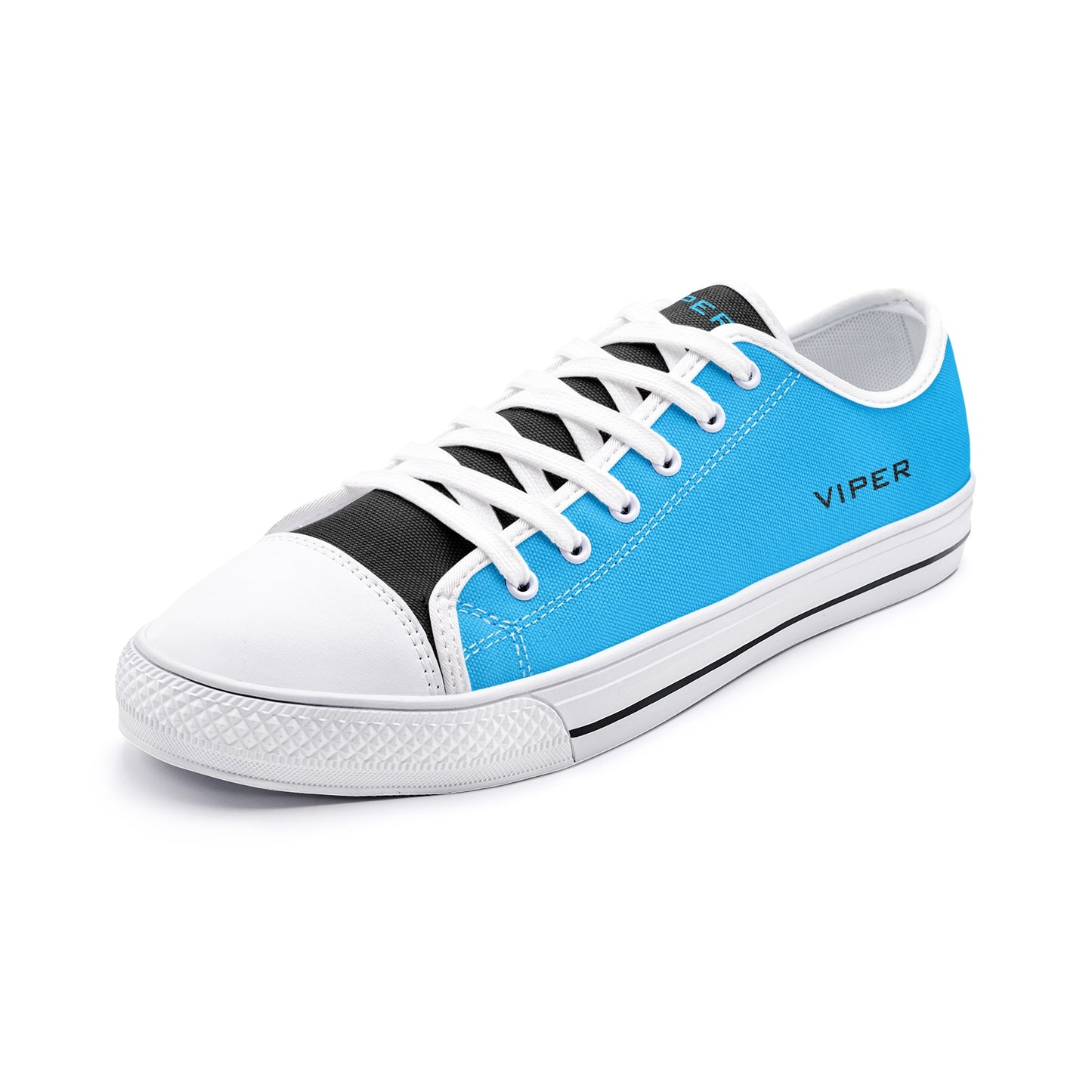 VIPER SHOES STYLE 54TT Low Top Electric Blue Canvas Shoes