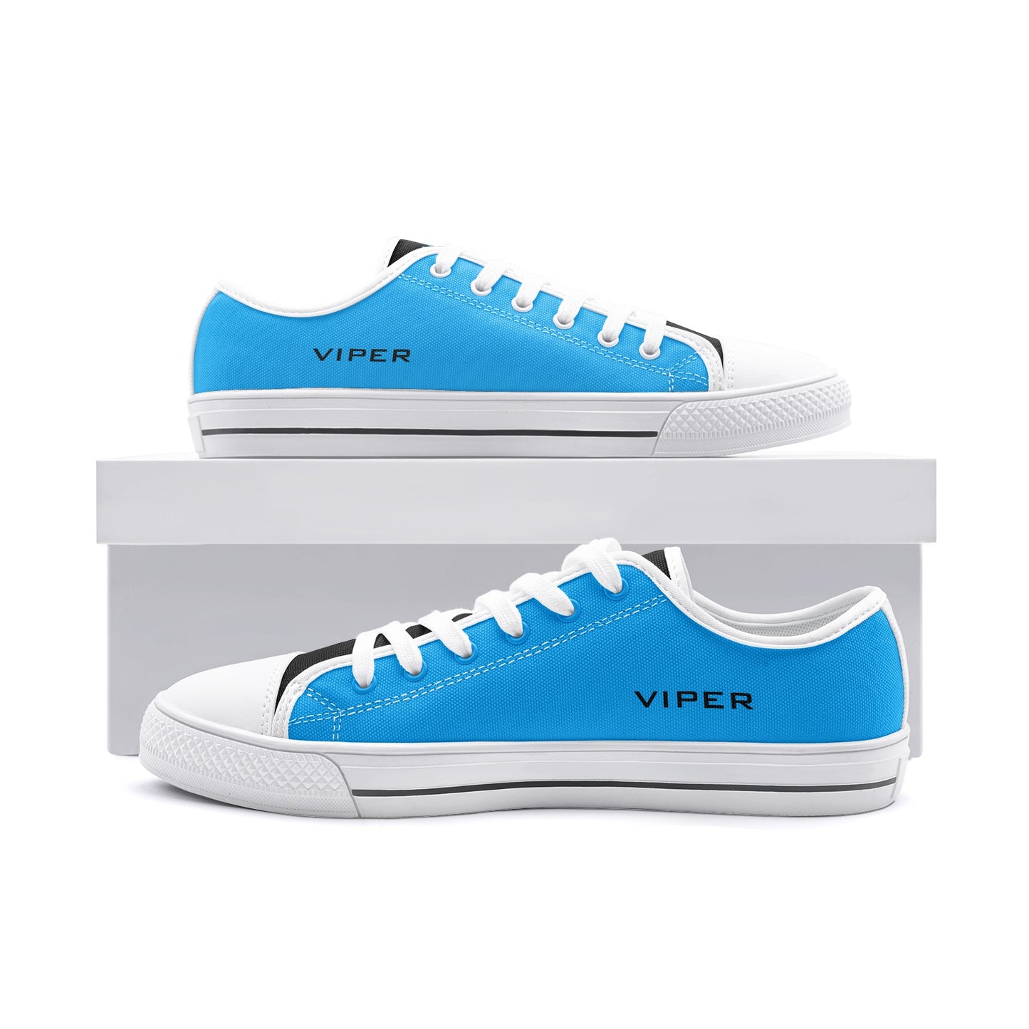 VIPER SHOES STYLE 54TT Low Top Electric Blue Canvas Shoes