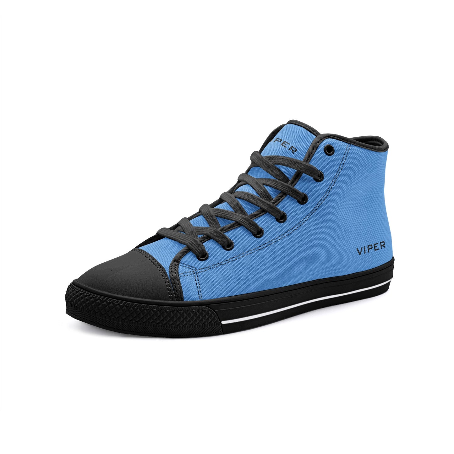 VIPER HIP HOP SHOES High Top Light Blue Canvas Style 54TO