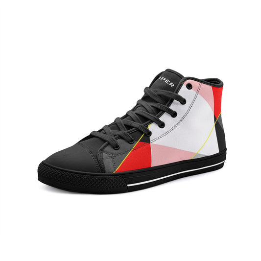 VIPER HIP HOP SHOES High Top Abstract Canvas Style 54TO