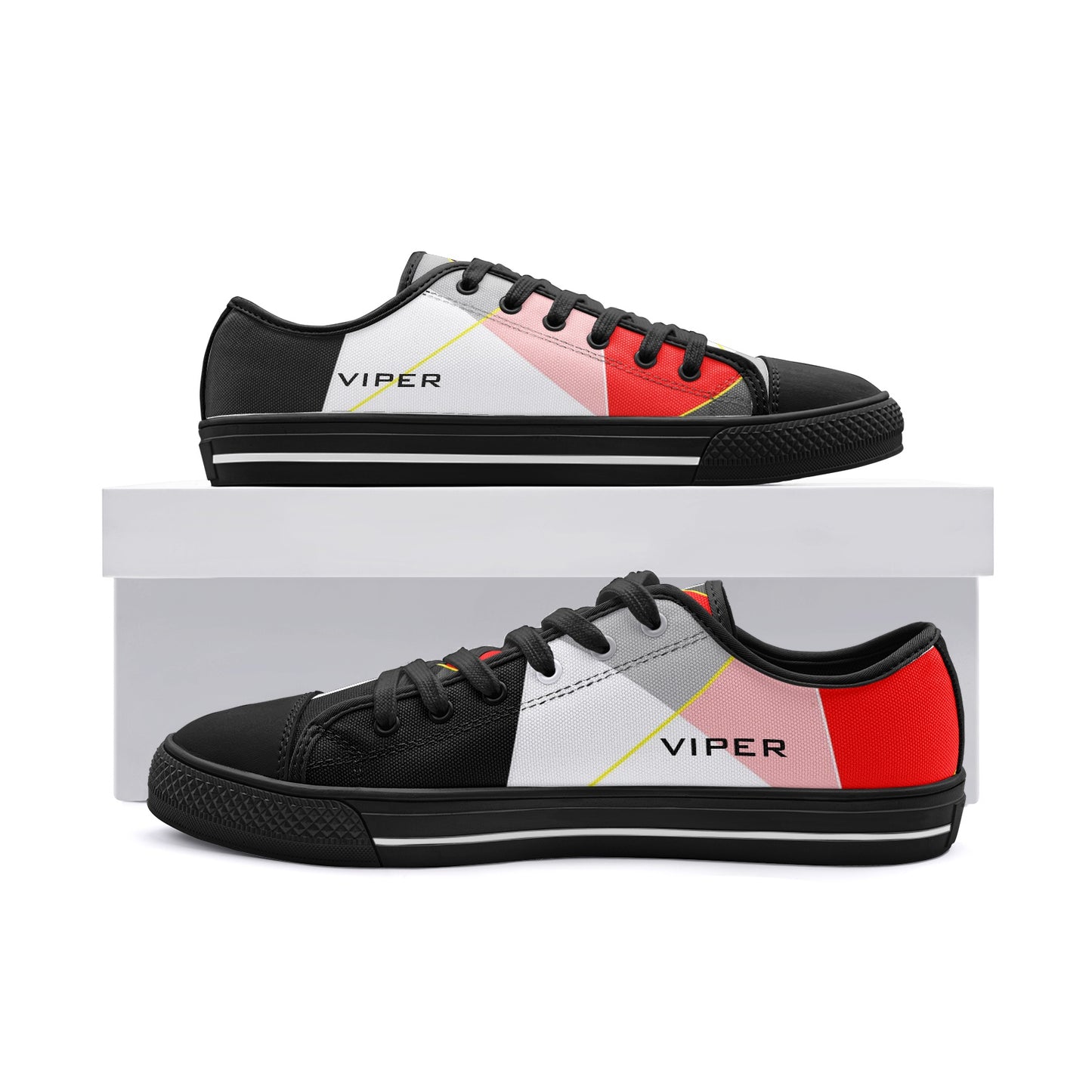 VIPER SHOES STYLE 54TT Low Top Abstract Canvas Shoes