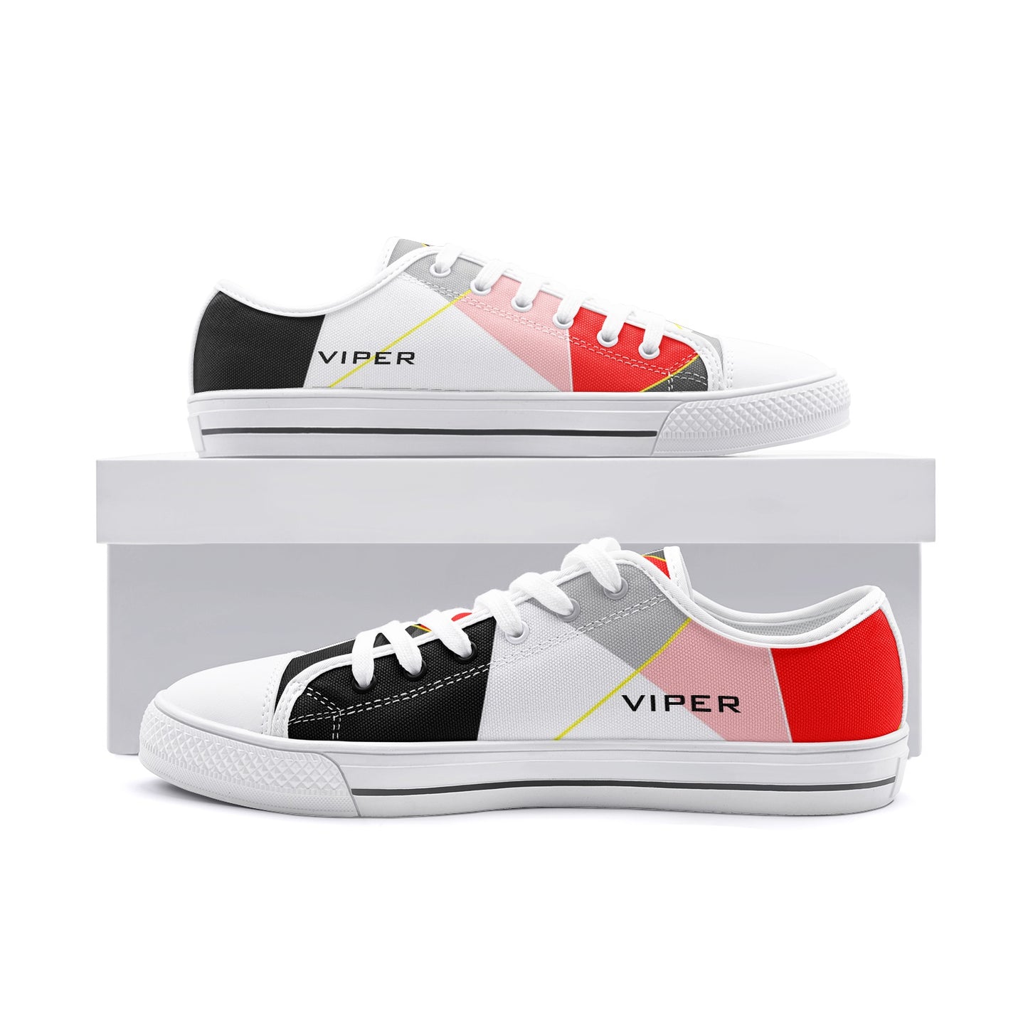 VIPER SHOES STYLE 54TT Low Top Abstract Canvas Shoes