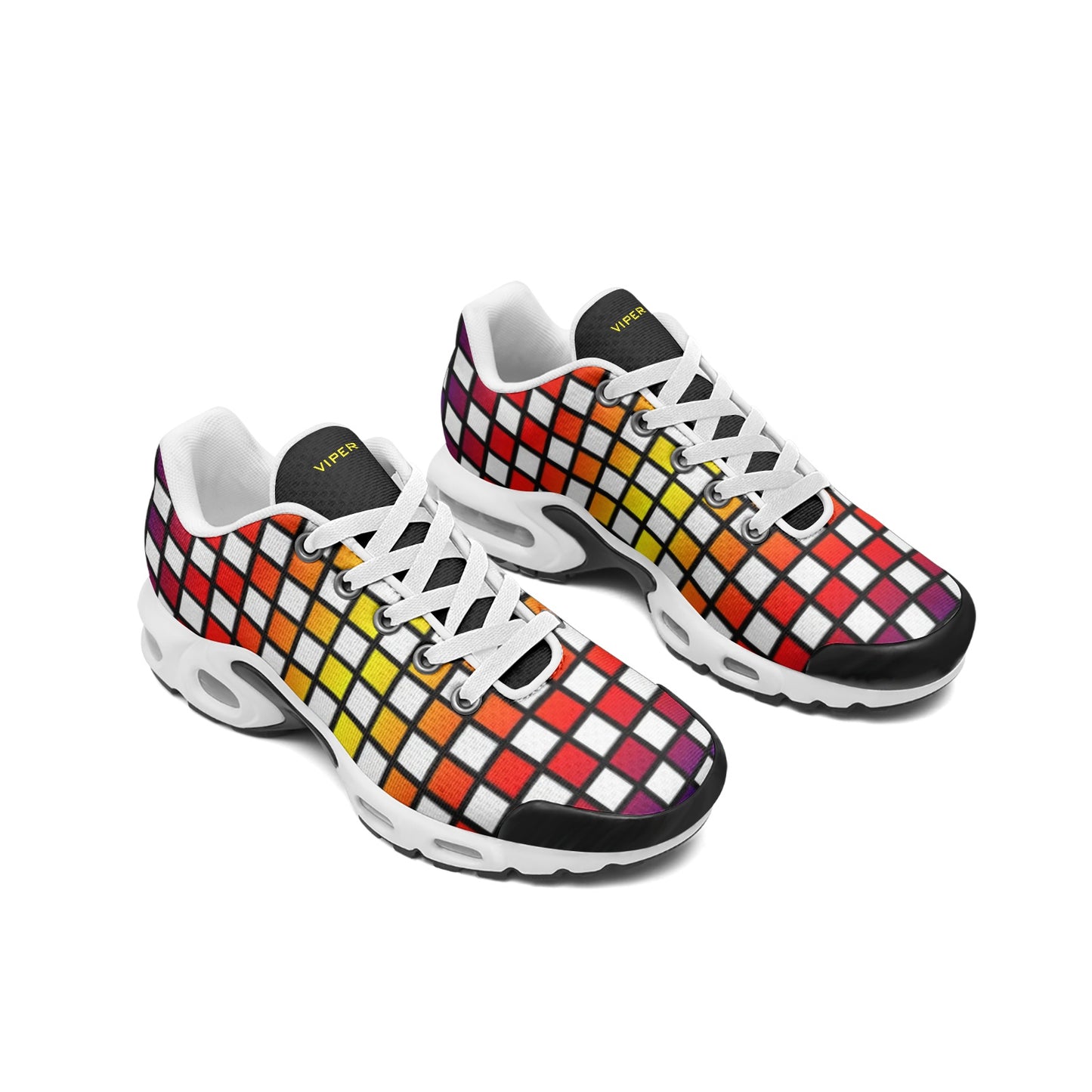 VIPER SHOES STYLE 55TT Abstract Cube Unisex Mesh Tech Eco-Flex Sneakers