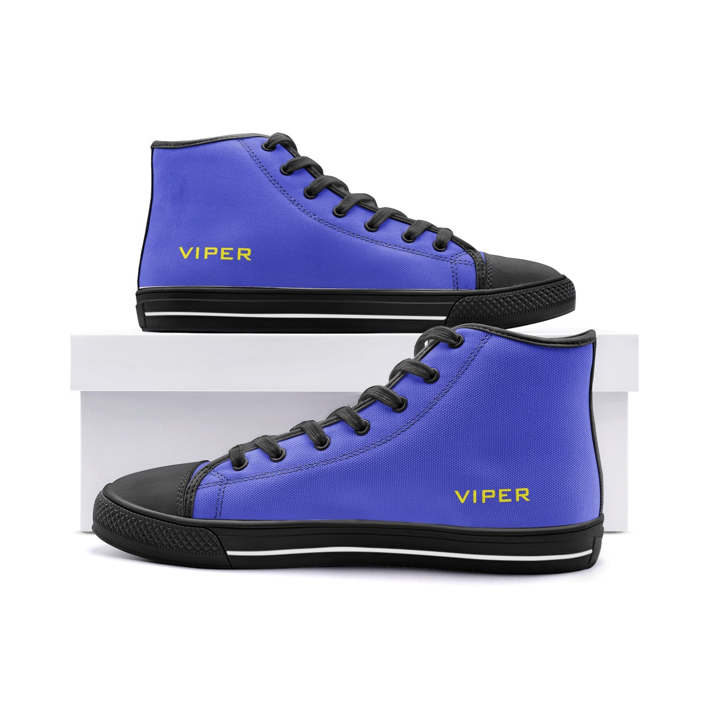 VIPER HIP HOP SHOES High Top Royal Blue Canvas Style 54TO