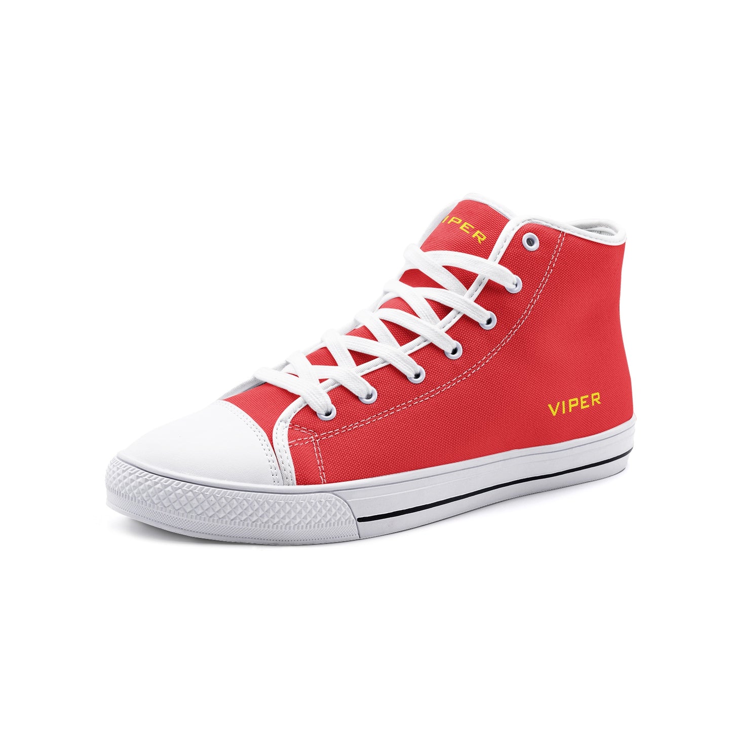 VIPER HIP HOP SHOES High Top Red Canvas Style 54TO