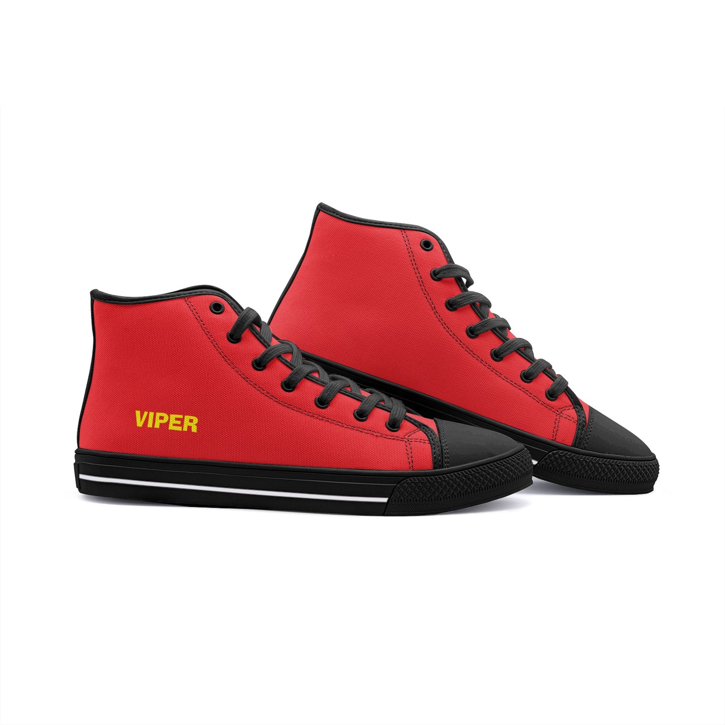 VIPER HIP HOP SHOES High Top Red Canvas Style 54TO