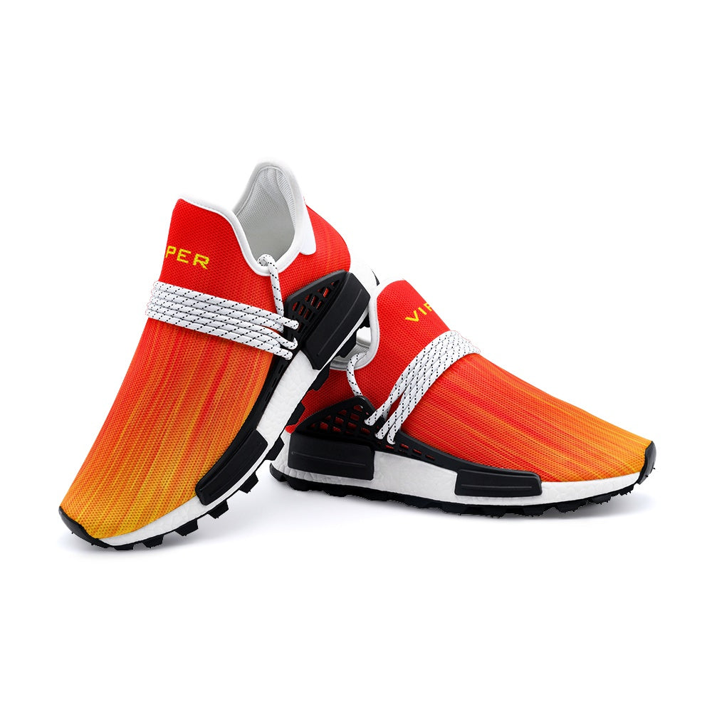 VIPER SHOE STYLE 55TR Abstract Red Storm & Yellow Wind Unisex Lightweight Sneaker