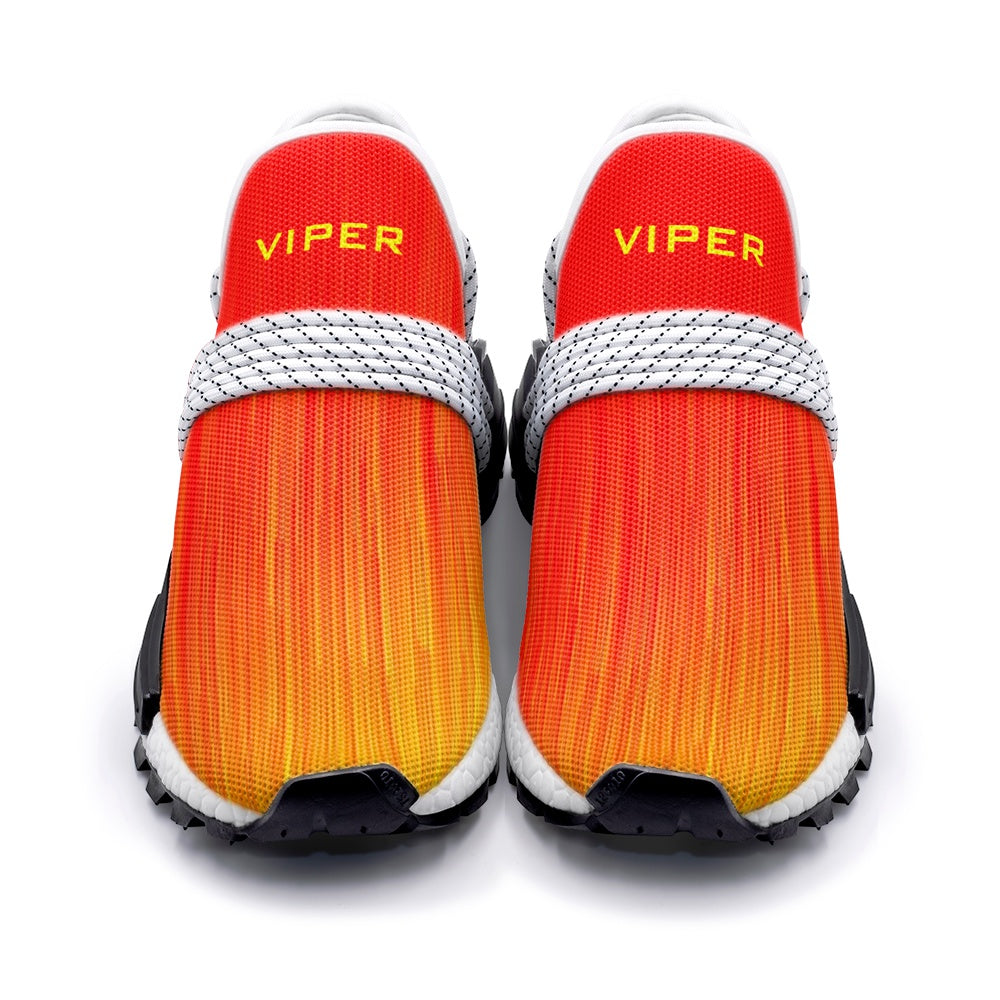 VIPER SHOE STYLE 55TR Abstract Red Storm & Yellow Wind Unisex Lightweight Sneaker