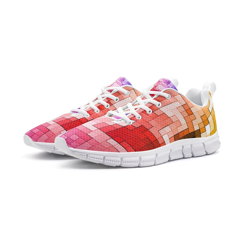 VIPER SHOES STYLE 54TV Abstract Geometric Mosaic Unisex Lightweight Sneaker Athletic Running Shoes