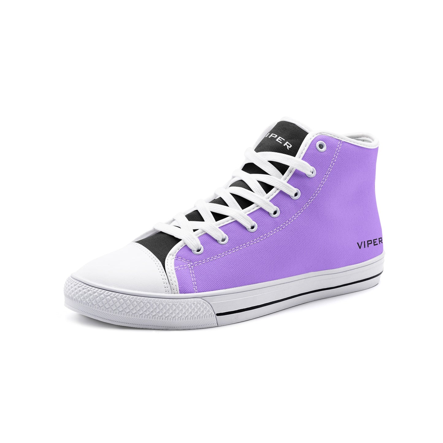 VIPER HIP HOP SHOES High Top Lavender Canvas, Style 54TO