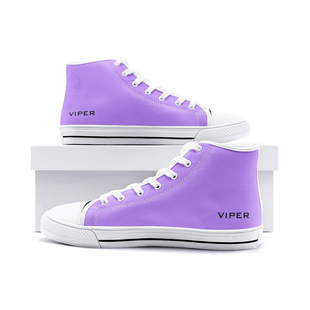 VIPER HIP HOP SHOES High Top Lavender Canvas, Style 54TO