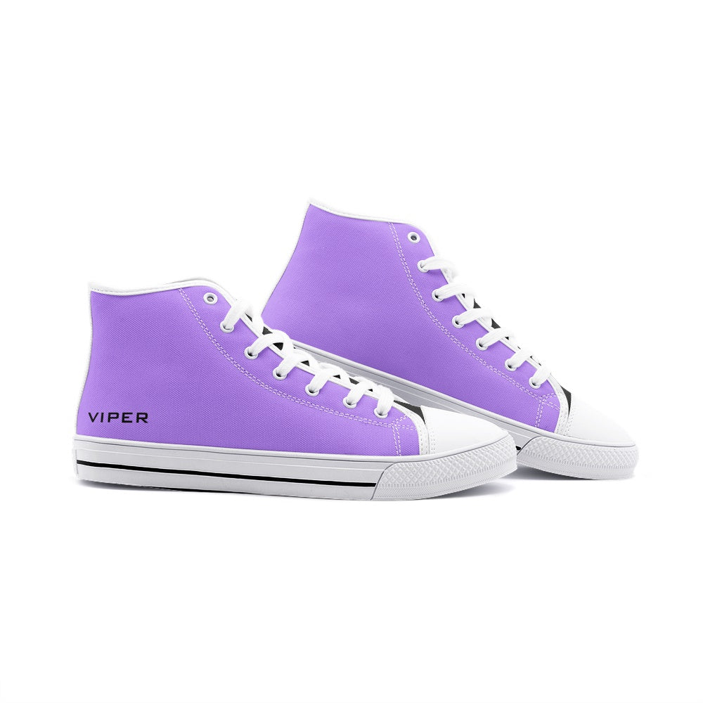 VIPER HIP HOP SHOES High Top Lavender Canvas, Style 54TO