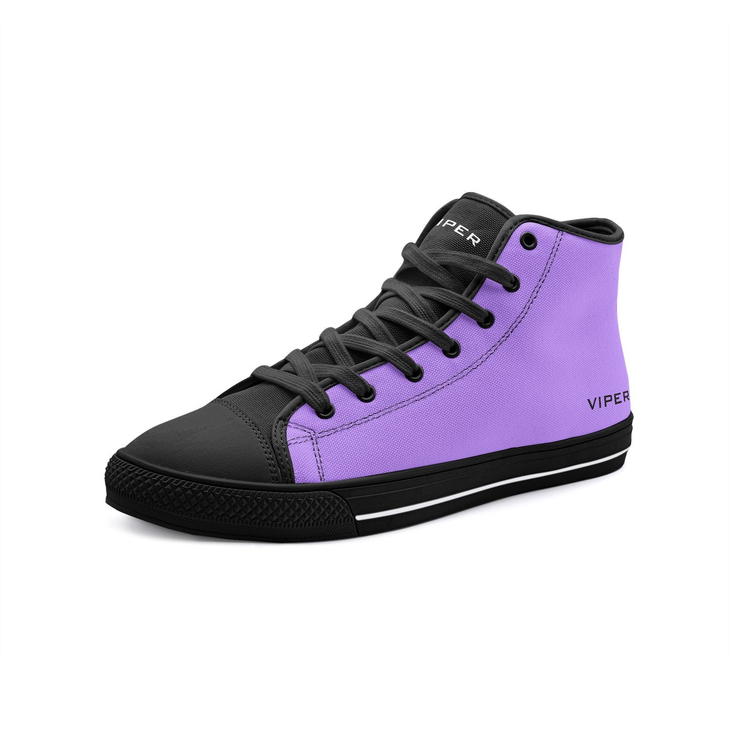 VIPER HIP HOP SHOES High Top Lavender Canvas, Style 54TO