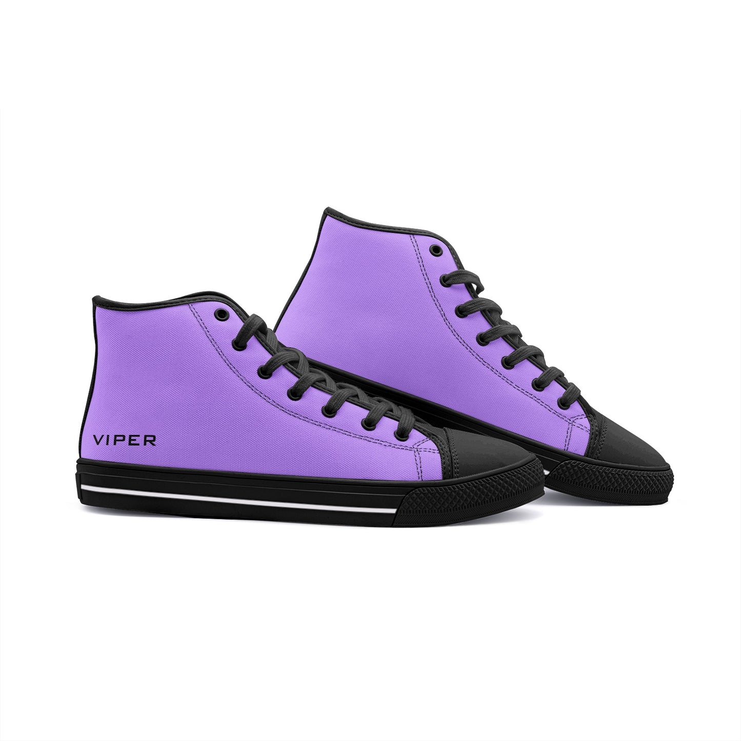 VIPER HIP HOP SHOES High Top Lavender Canvas, Style 54TO