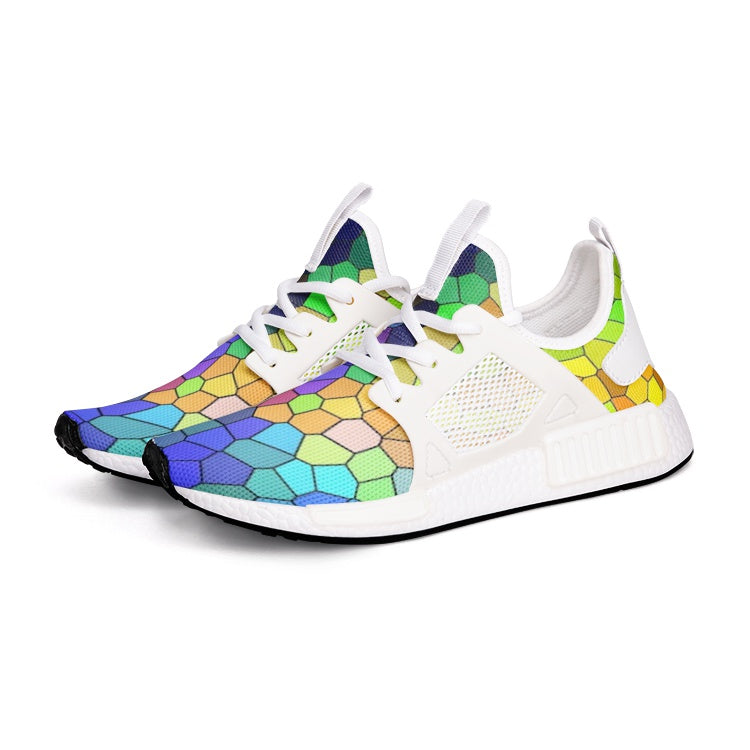 VIPER SHOES STYLE 54TR Multi Mosaic Abstract Canvas Unisex Lightweight Sneaker