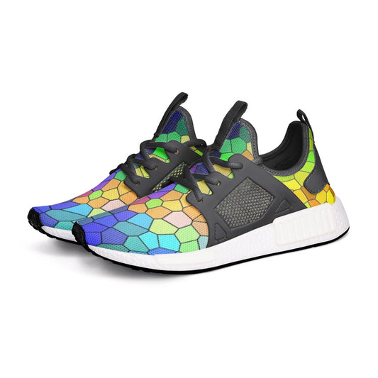 VIPER SHOES STYLE 54TR Multi Mosaic Abstract Canvas Unisex Lightweight Sneaker