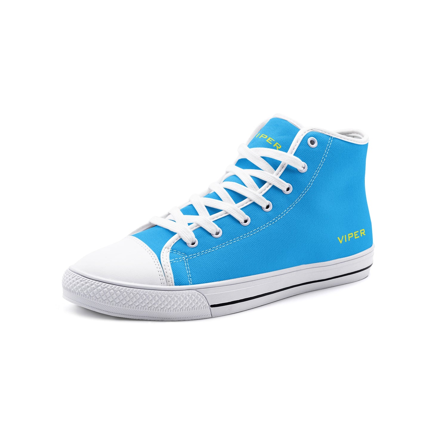 VIPER HIP HOP SHOES High Top Electric Blue Canvas Shoes Style 54TO